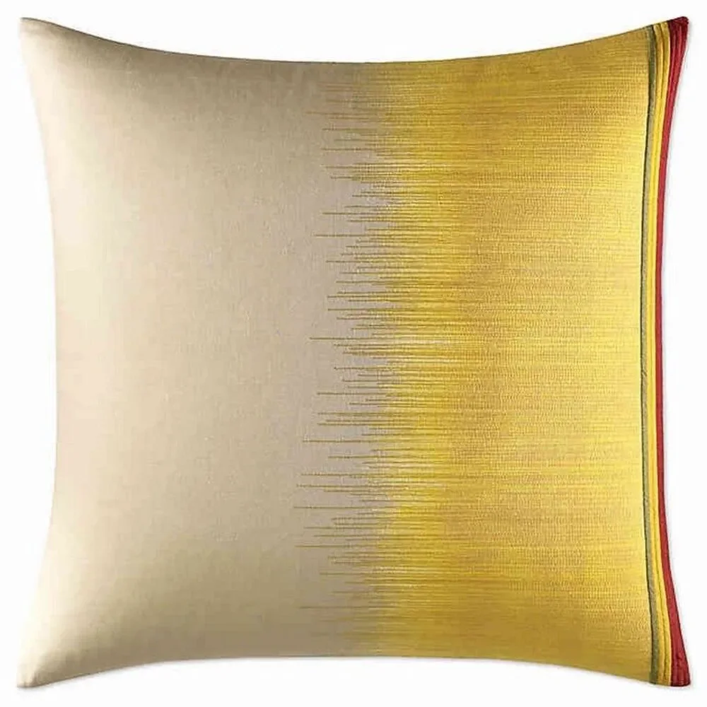 Ellen DeGeneres Toluca European Pillow Shams Yellow Khaki Euron Set of 2